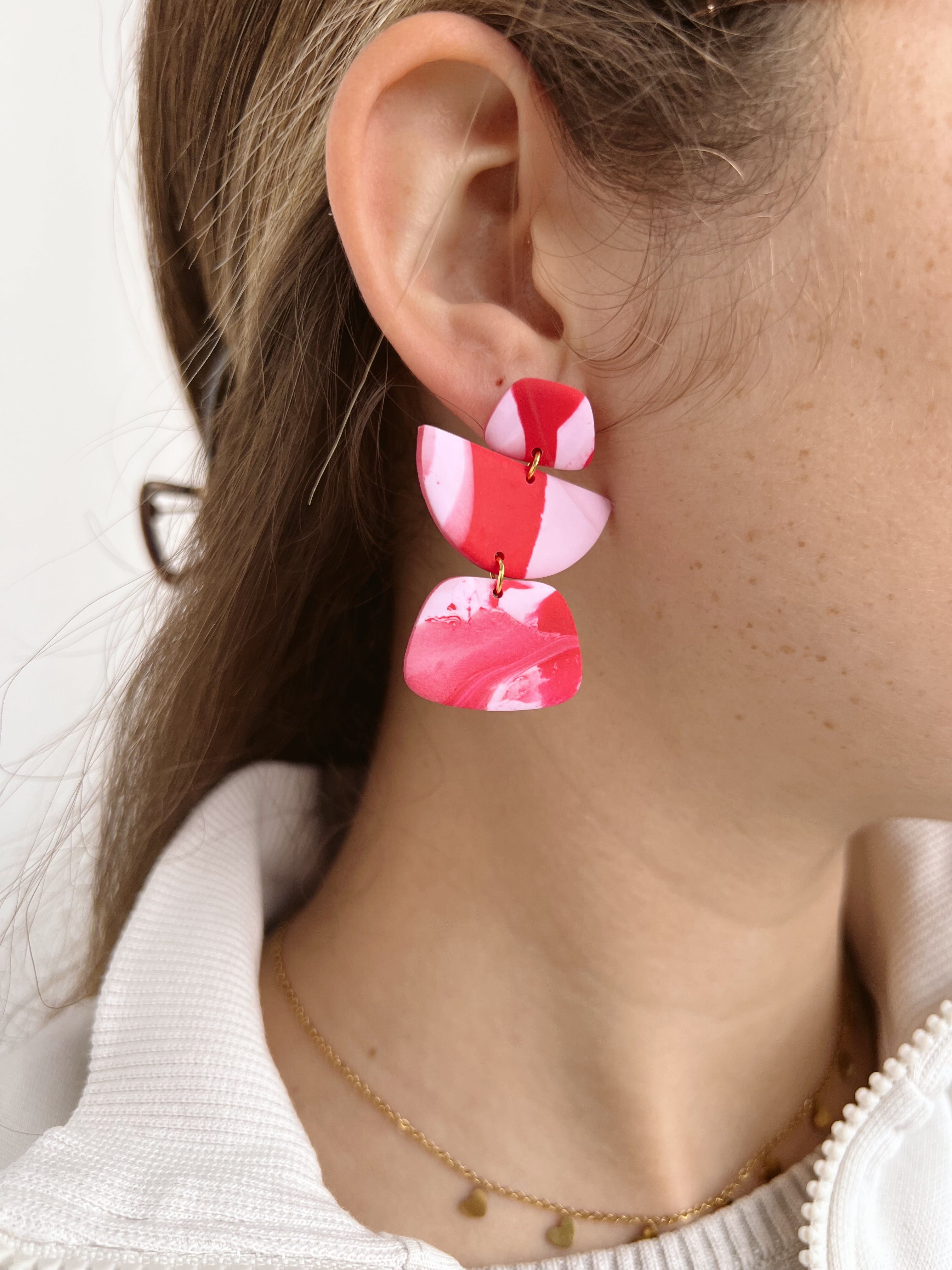 Pendientes Rosé Flow