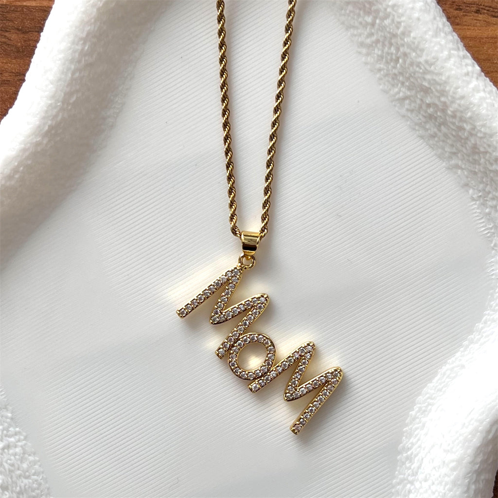 Crystal Mom Necklace