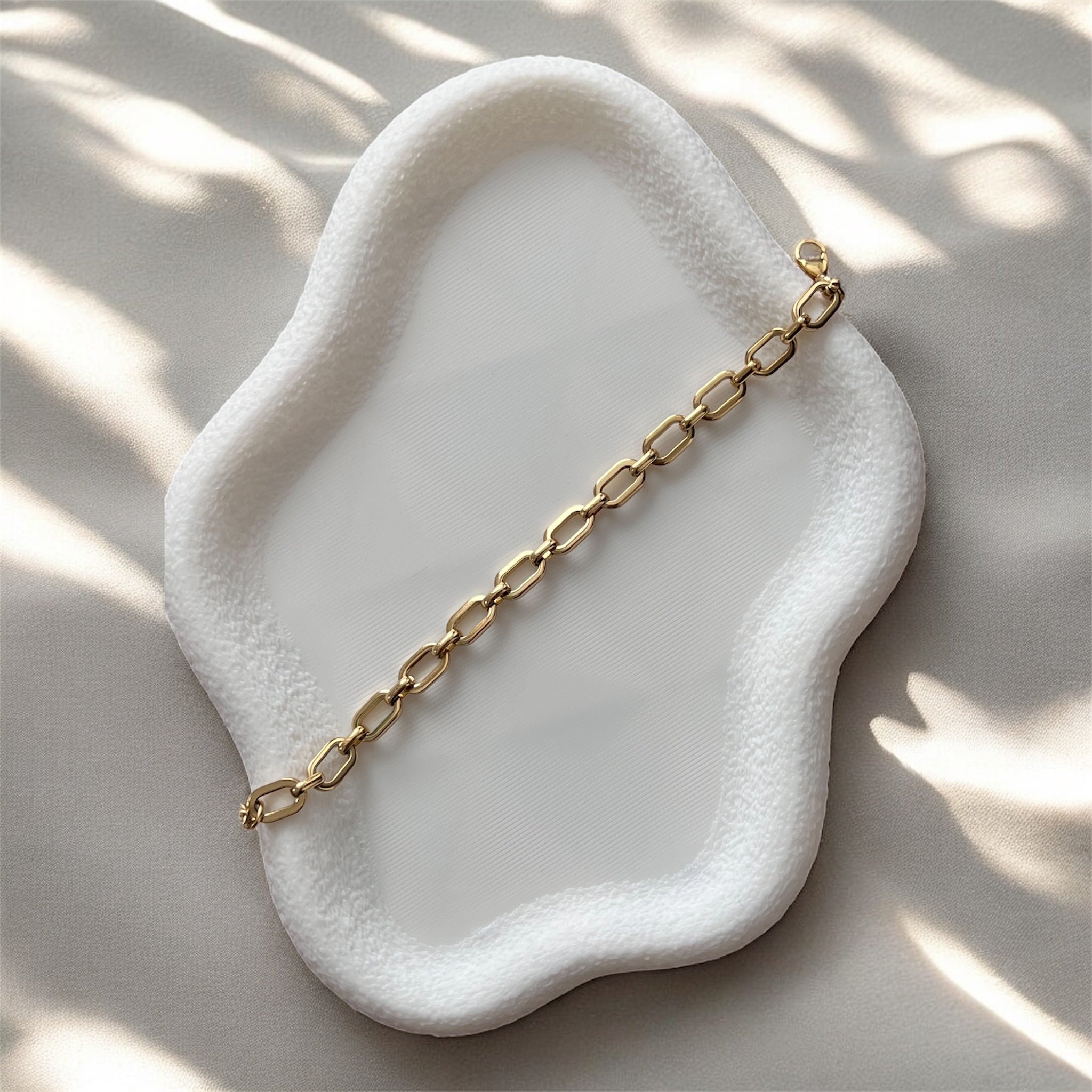 Pulsera de Eslabones Dorados