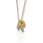 Colgante Inicial Bubble Brillante